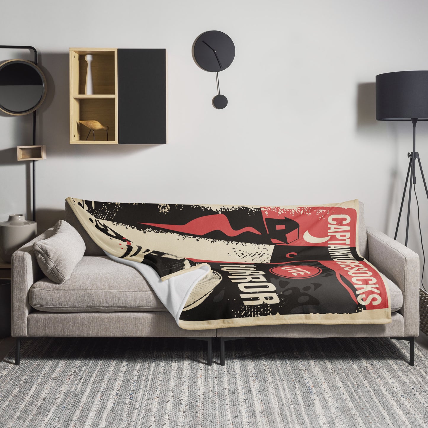 Captain Tubesocks Spooky Throw